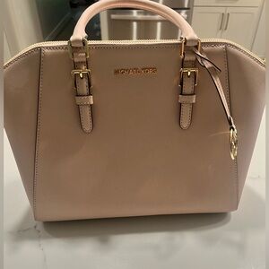 NWT Michael Kors Ciara Satchel in Ballet (light dusty rose color)
